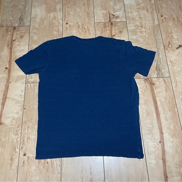 Gap boxy cotton t-shirt, textured, size men’s Medium blue - Picture 3 of 4